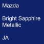 Preview: Mazda, Bright Sapphire Metallic, JA.